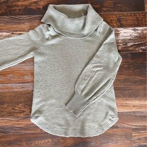 Tahari Sage Green Cowl Neck Sweater